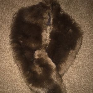 Faux fur stole